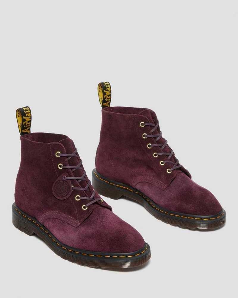 Purple Dr. Martens 101 Suede Ankle Boots | FHNGQ9837