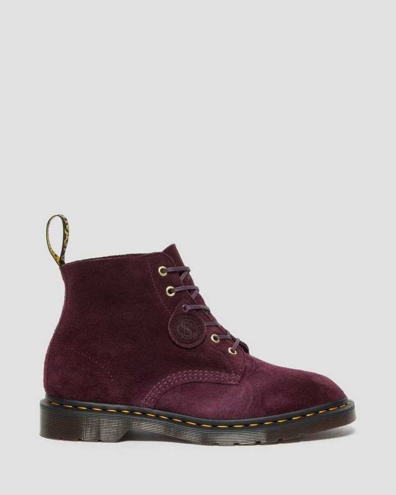 Purple Dr. Martens 101 Suede Ankle Boots | FHNGQ9837