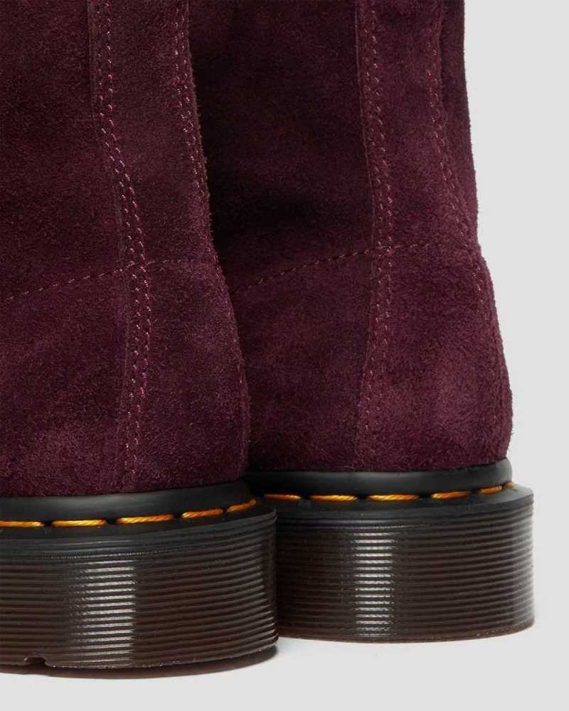 Purple Dr. Martens 101 Suede Ankle Boots | FHNGQ9837