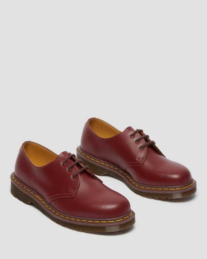 Red Dr. Martens 1461 Vintage Oxford Shoes | OQFCN8071