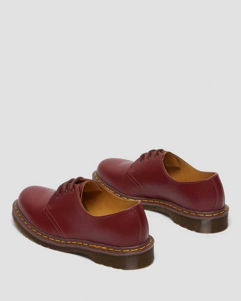 Red Dr. Martens 1461 Vintage Oxford Shoes | OQFCN8071