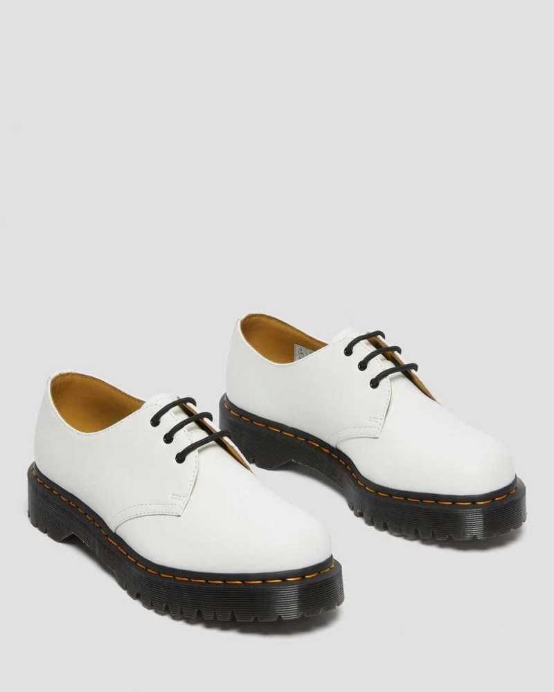 White Dr. Martens 1461 Bex Smooth Leather Oxford Shoes | AVTPI6417