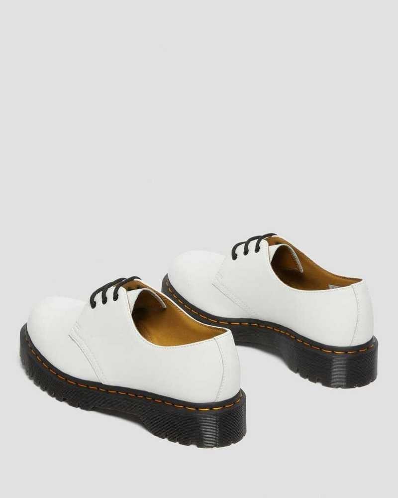 White Dr. Martens 1461 Bex Smooth Leather Oxford Shoes | AVTPI6417