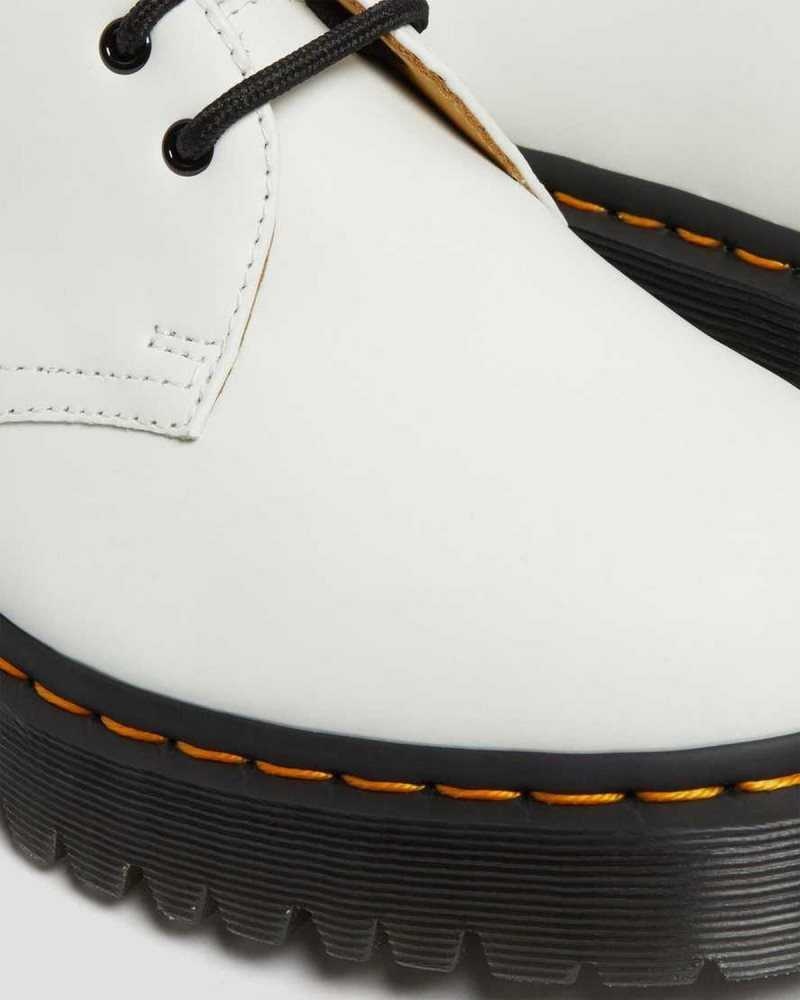 White Dr. Martens 1461 Bex Smooth Leather Oxford Shoes | KCEZX9845