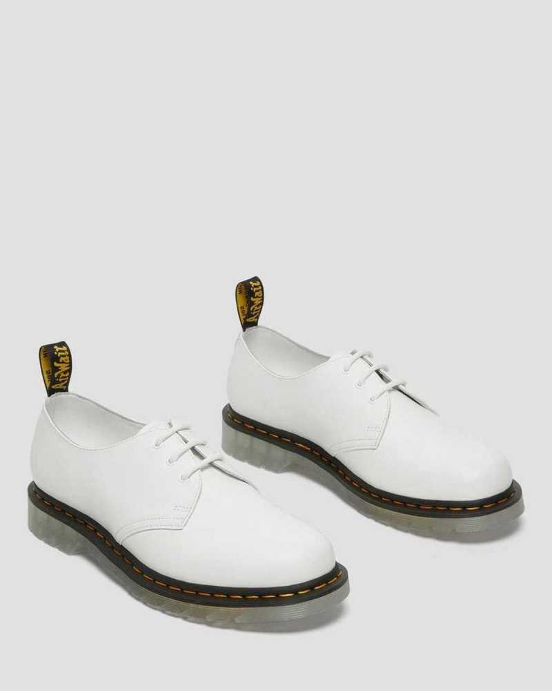 White Dr. Martens 1461 Iced Smooth Leather Oxford Shoes | VHQWG2536