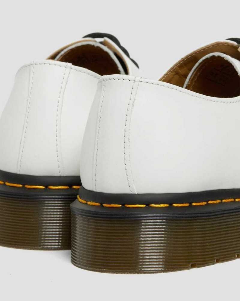 White Dr. Martens 1461 Smooth Leather Oxford Shoes | KYMRV4397